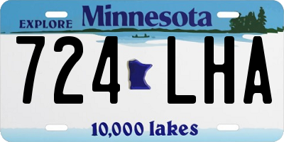 MN license plate 724LHA