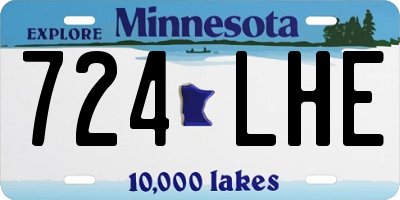 MN license plate 724LHE