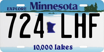 MN license plate 724LHF