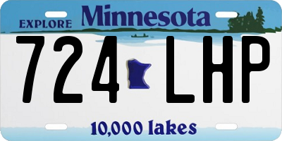 MN license plate 724LHP
