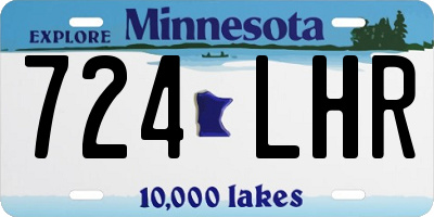 MN license plate 724LHR