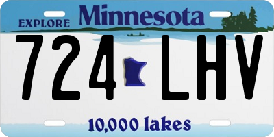 MN license plate 724LHV