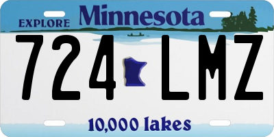 MN license plate 724LMZ