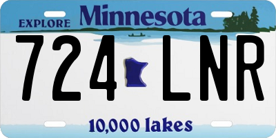 MN license plate 724LNR