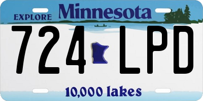 MN license plate 724LPD
