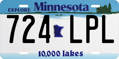 MN license plate 724LPL
