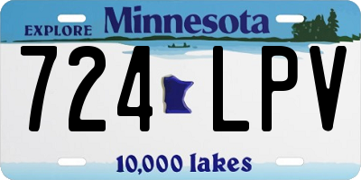 MN license plate 724LPV
