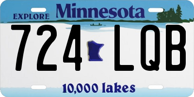 MN license plate 724LQB