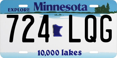 MN license plate 724LQG