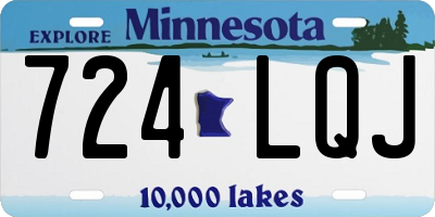 MN license plate 724LQJ