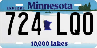 MN license plate 724LQO