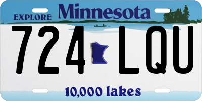 MN license plate 724LQU