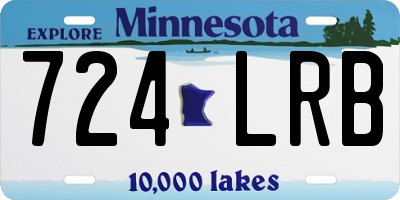 MN license plate 724LRB