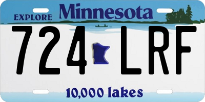MN license plate 724LRF