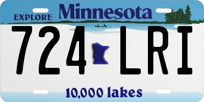 MN license plate 724LRI