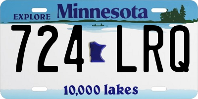 MN license plate 724LRQ
