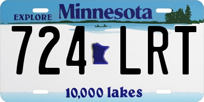 MN license plate 724LRT