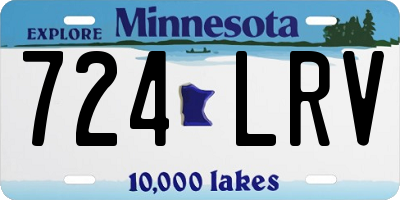 MN license plate 724LRV