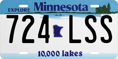 MN license plate 724LSS