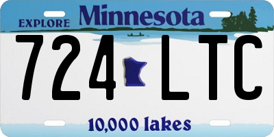 MN license plate 724LTC