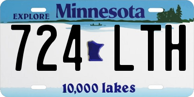 MN license plate 724LTH