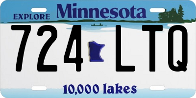 MN license plate 724LTQ