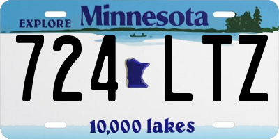 MN license plate 724LTZ