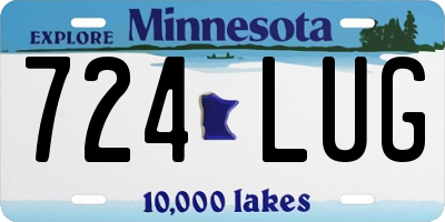 MN license plate 724LUG