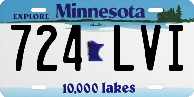 MN license plate 724LVI