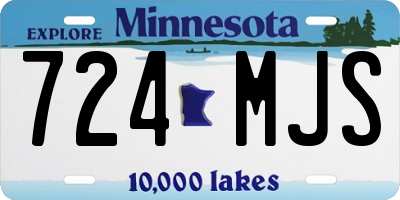 MN license plate 724MJS