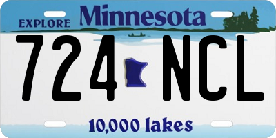 MN license plate 724NCL