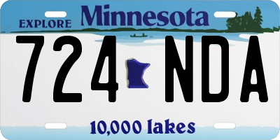 MN license plate 724NDA