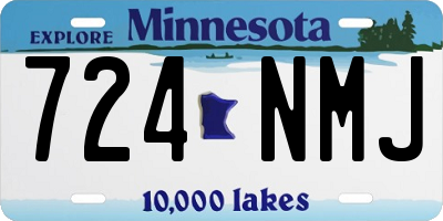 MN license plate 724NMJ