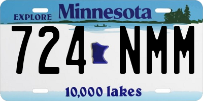 MN license plate 724NMM