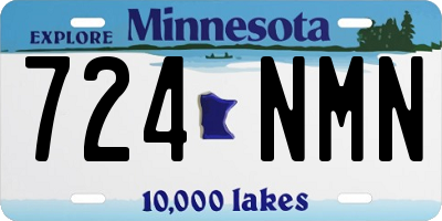 MN license plate 724NMN