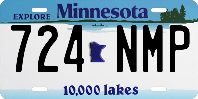 MN license plate 724NMP