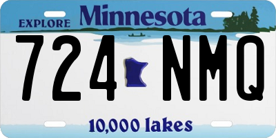 MN license plate 724NMQ