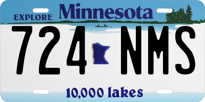 MN license plate 724NMS