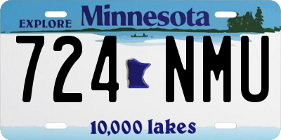 MN license plate 724NMU