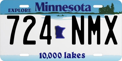 MN license plate 724NMX