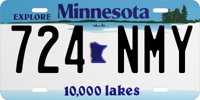 MN license plate 724NMY