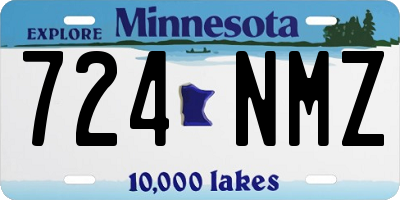MN license plate 724NMZ