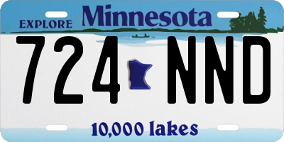 MN license plate 724NND
