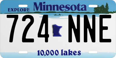 MN license plate 724NNE