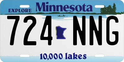 MN license plate 724NNG