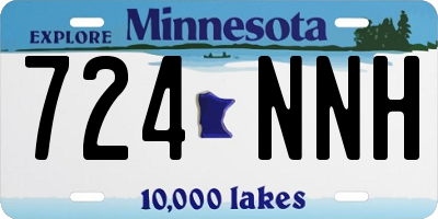 MN license plate 724NNH