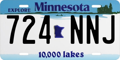 MN license plate 724NNJ
