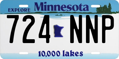 MN license plate 724NNP