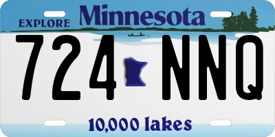 MN license plate 724NNQ