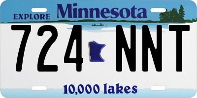 MN license plate 724NNT